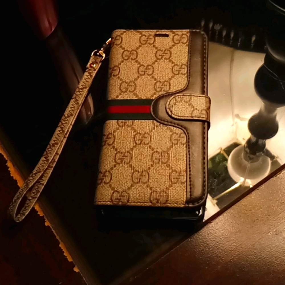 Gucci cell phone case with card holder